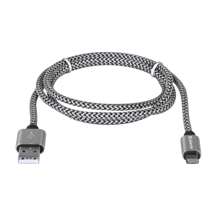 Дата кабель USB 2.0 AM to Lightning 1.0m ACH01-03T PRO Red Defender (87807) изображение 2