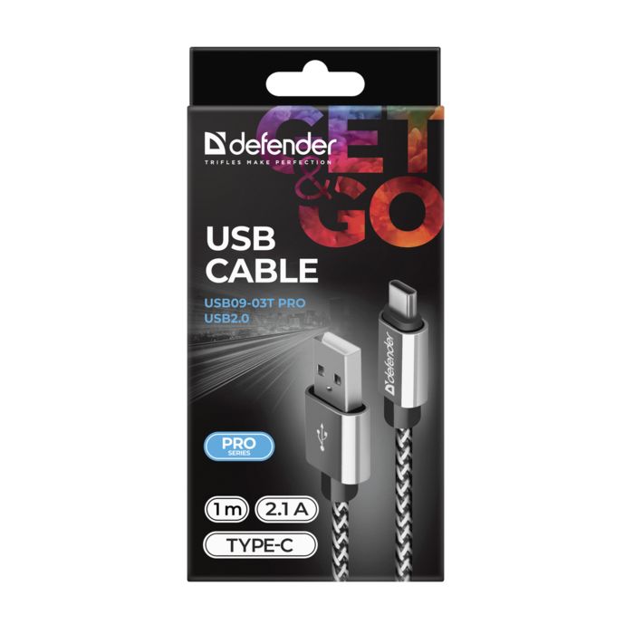 Дата кабель USB 2.0 AM to Lightning 1.0m ACH01-03T PRO Red Defender (87807) изображение 3