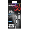 Дата кабель USB 2.0 AM to Lightning 1.0m ACH01-03T PRO White Defender (87809) зображення 3