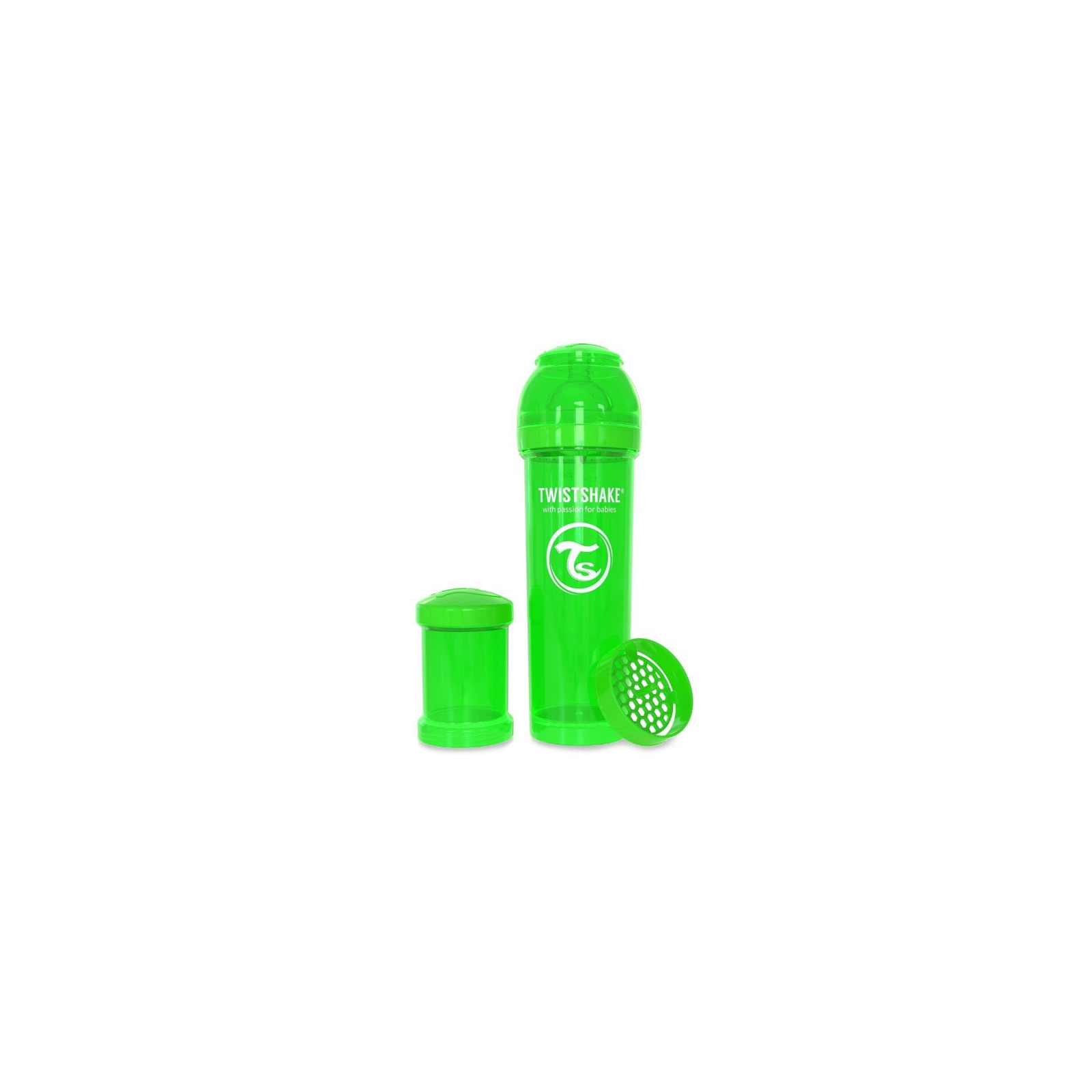 Пляшечка для годування Twistshake антиколькова 330 мл, зелена (24861) зображення 2