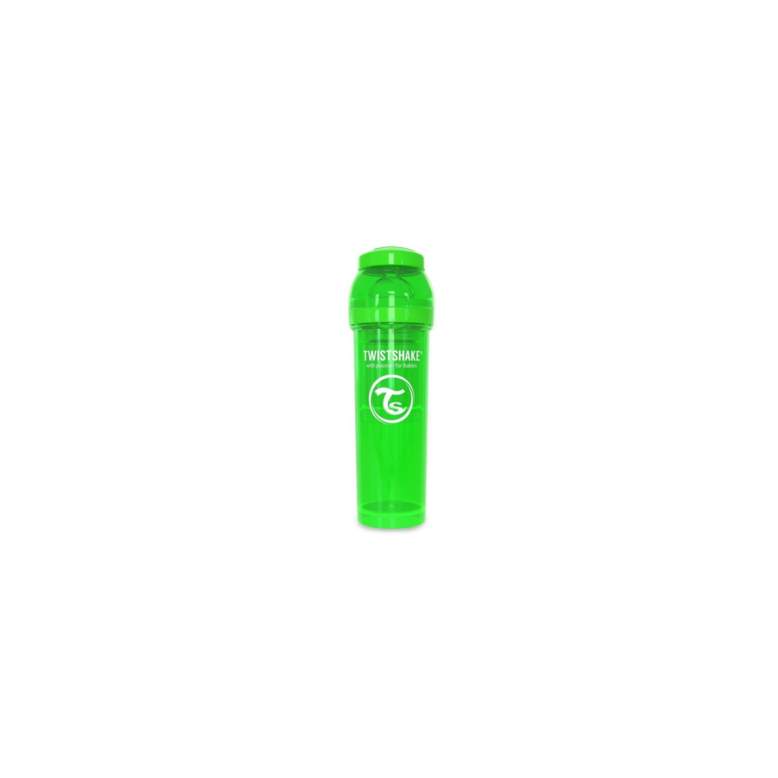 Пляшечка для годування Twistshake антиколькова 330 мл, зелена (24861)