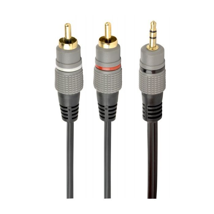 Кабель мультимедийный 3.5mm M to 2xRCA M 5.0m Cablexpert (CCA-352-5M)