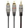 Кабель мультимедийный 3.5mm M to 2xRCA M 5.0m Cablexpert (CCA-352-5M)