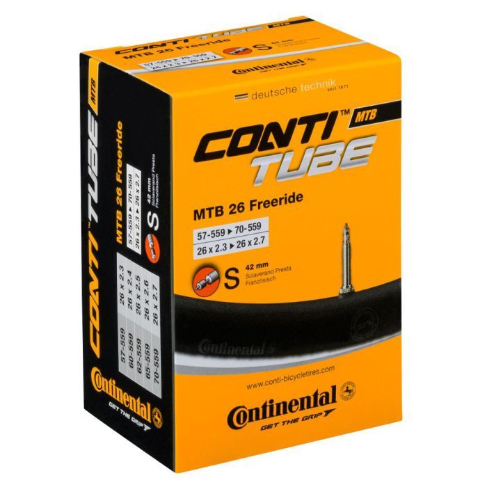 Велосипедная камера Continental MTB Freeride 26" 57-559 / 70-559 RE PR42mm (181731)