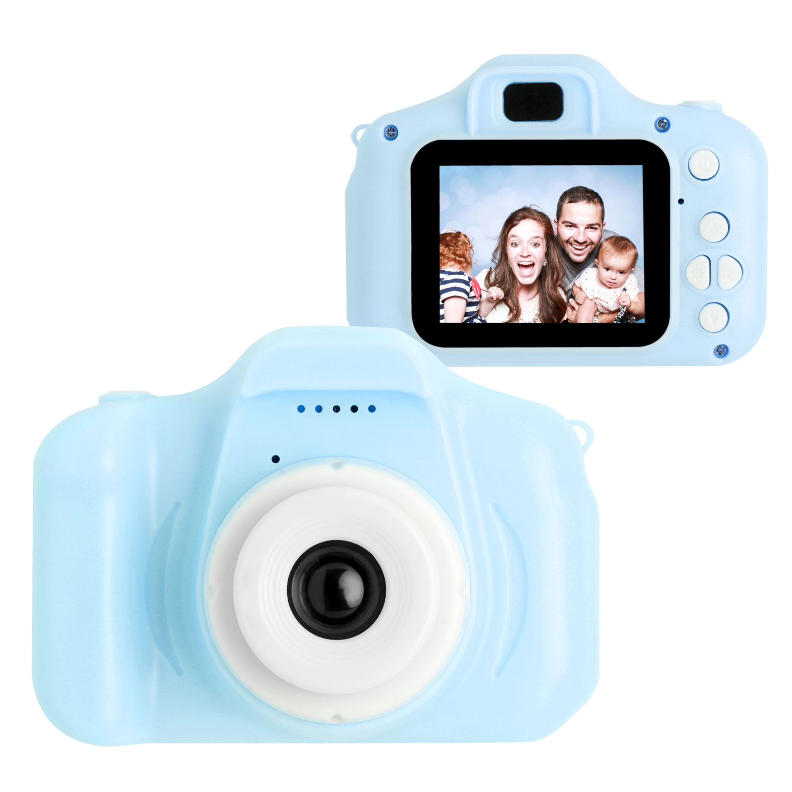 Інтерактивна іграшка XoKo Цифровий дитячий фотоапарат блакитний (KVR-001-BL) зображення 6