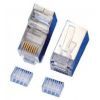 Коннектор RJ45 cat.6 FTP, экранированный, со вставкой, 50 шт Merlion (RJ45ML-2-50-CAT6-FTP / 10566)