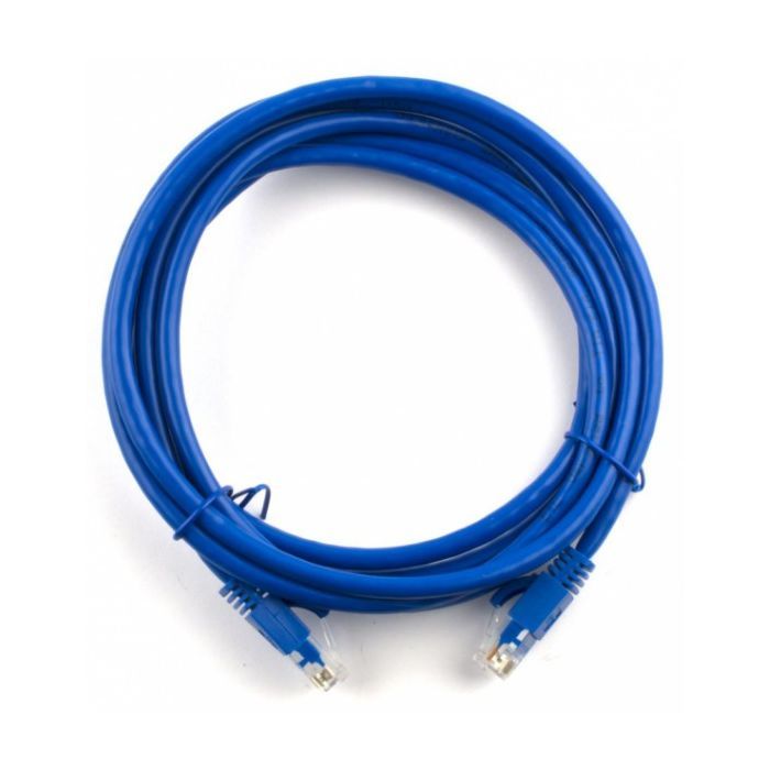 Патч-корд 5м, UTP, cat.5e, CCA, blue Ritar (PCR-CCA/5Be)