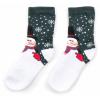 Шкарпетки дитячі BNM зі сніговиком (M1C0101-2024-1-green) зображення 2