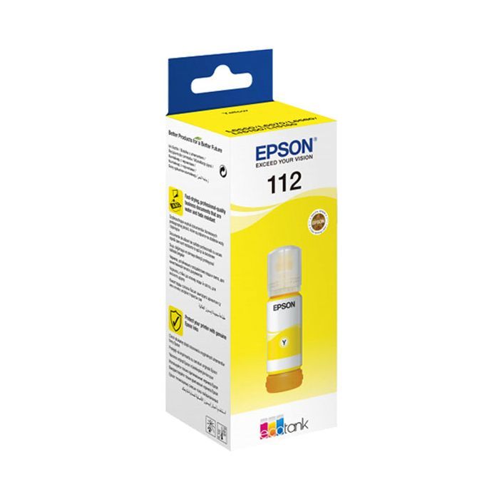 Контейнер с чернилами Epson 112 EcoTank Pigment Yellow ink (C13T06C44A)