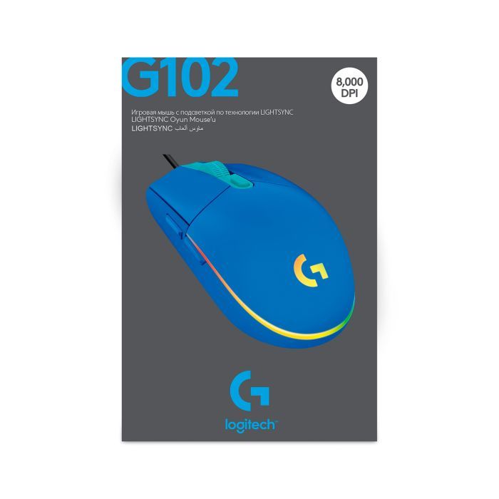 Мышка Logitech G102 Lightsync USB Blue (910-005801) изображение 10