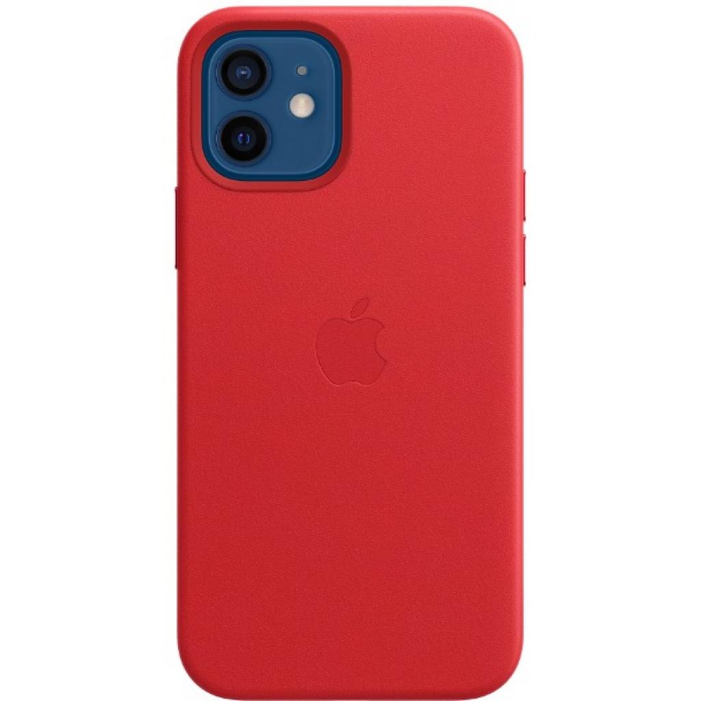 Чохол до мобільного телефона Apple iPhone 12 | 12 Pro Leather Case with MagSafe - (PRODUCT)RED (MHKD3ZE/A)