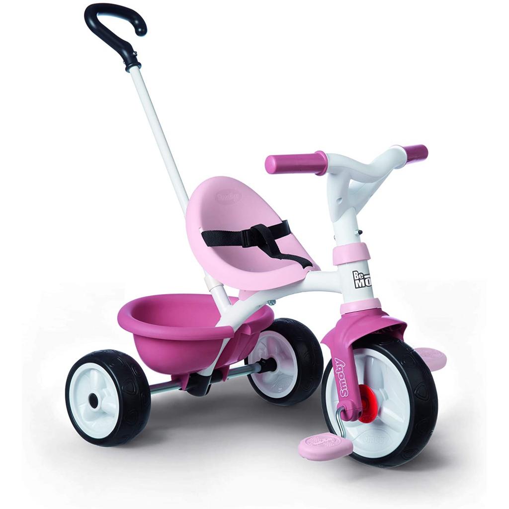 Дитячий велосипед Smoby Be Move 2 в 1 з багажником Рожевий (740332)