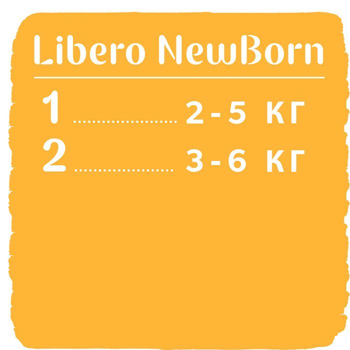 Подгузники Libero New Born 2 3-6 кг 34 шт (7322541197692) изображение 12