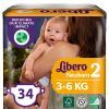 Подгузники Libero New Born 2 3-6 кг 34 шт (7322541197692)