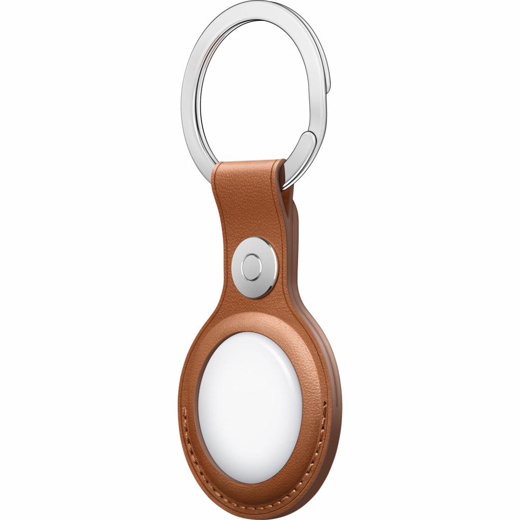 Брелок для AirTag Apple AirTag Leather Key Ring - Saddle Brown (MX4M2ZM/A) зображення 3