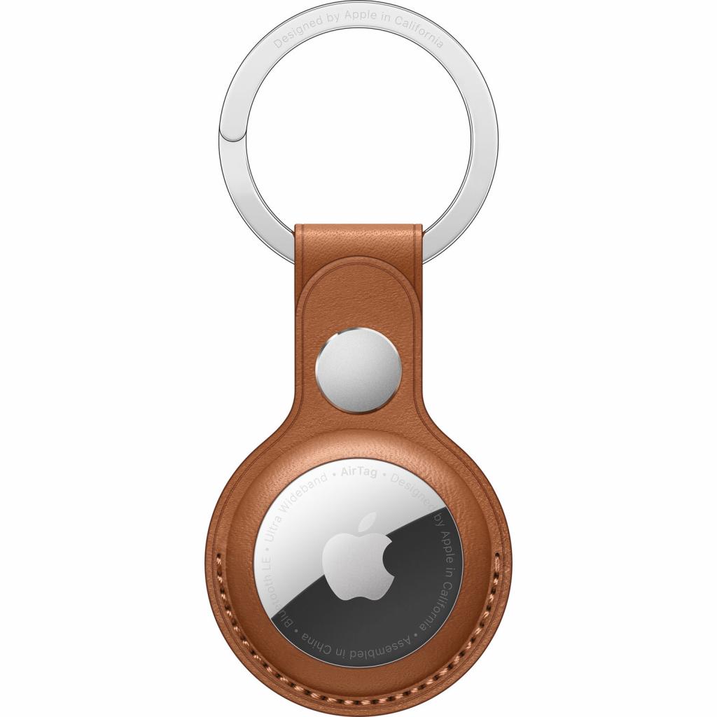 Брелок для AirTag Apple AirTag Leather Key Ring - Saddle Brown (MX4M2ZM/A)