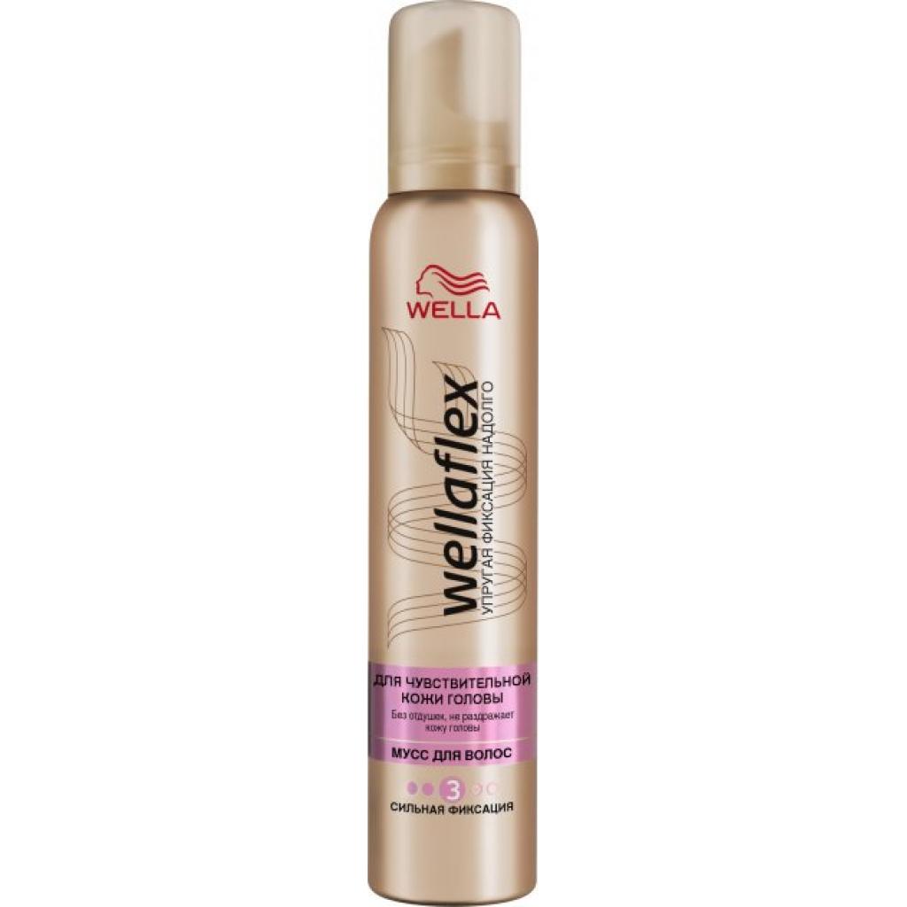 Мусс для волос WellaFlex для чувствительной кожи головы сильной фиксации 200 мл (8699568541760)