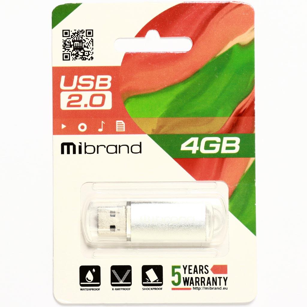 USB флеш накопитель Mibrand 8GB Cougar Silver USB 2.0 (MI2.0/CU8P1S) изображение 2