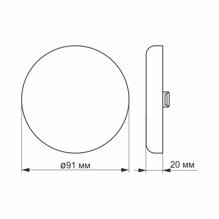 Світильник Videx LED 9W 4100K 220V (VL-DLFR-094) зображення 3
