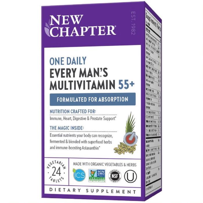 Мультивитамин New Chapter Ежедневные Мультивитамины для Мужчин 55+, Every Man's One Da (NC0126)