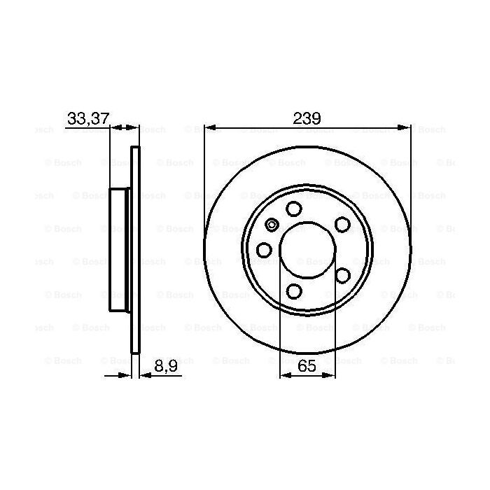 Тормозной диск Bosch 0 986 478 481 изображение 5