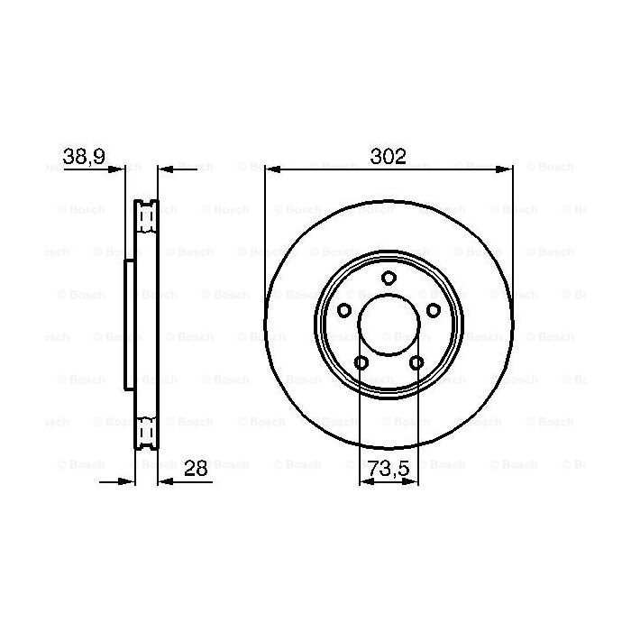 Гальмівний диск Bosch 0 986 479 117 зображення 5