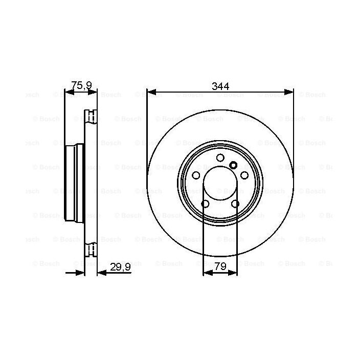 Гальмівний диск Bosch 0 986 479 475 зображення 5