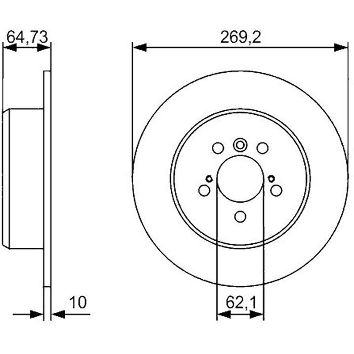 Гальмівний диск Bosch 0 986 479 R00 зображення 3