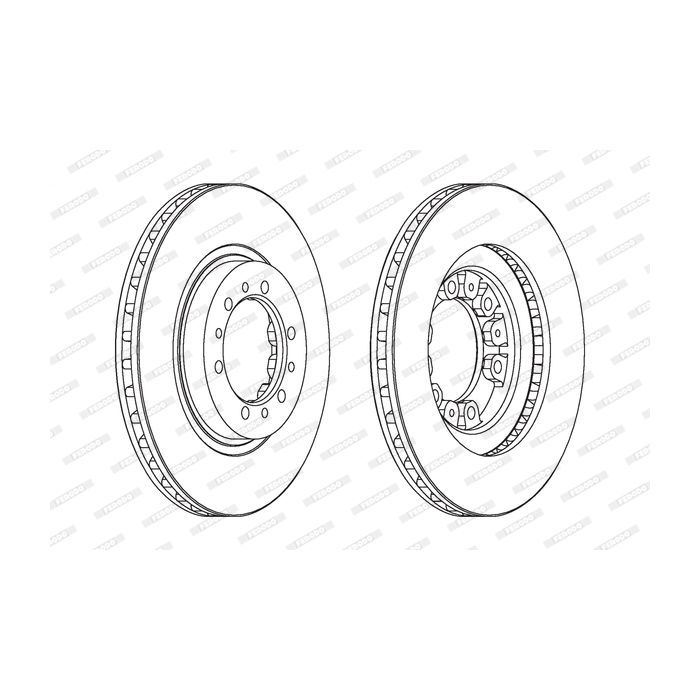 Тормозной диск FERODO DDF1109