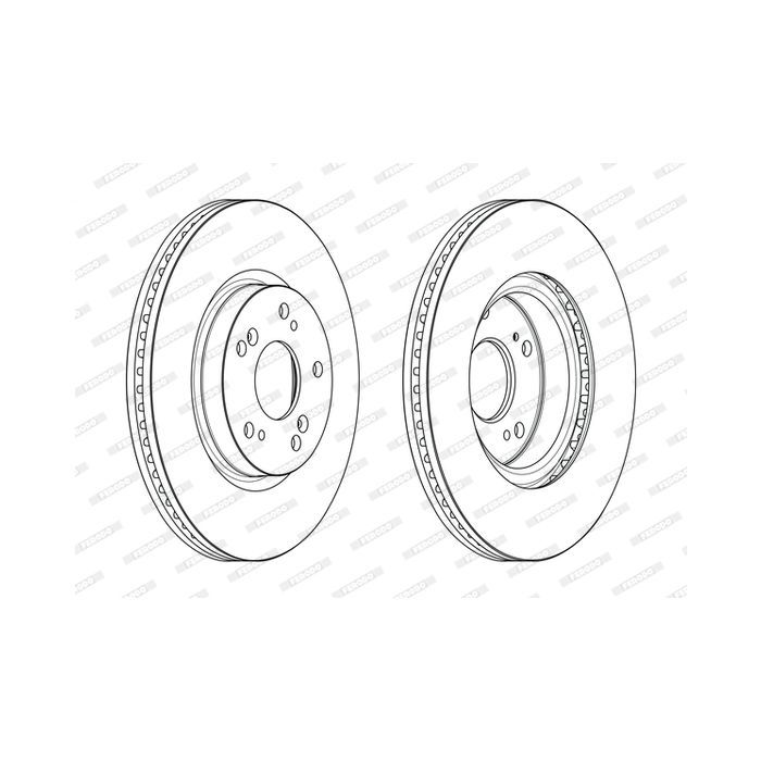 Тормозной диск FERODO DDF2473C
