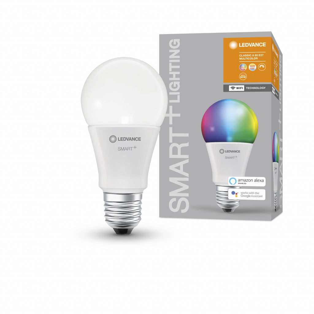 Розумна лампочка Osram LEDSMART+ WiFi A60 9W (806Lm) 2700-6500K + RGB E27 (4058075485396) зображення 6