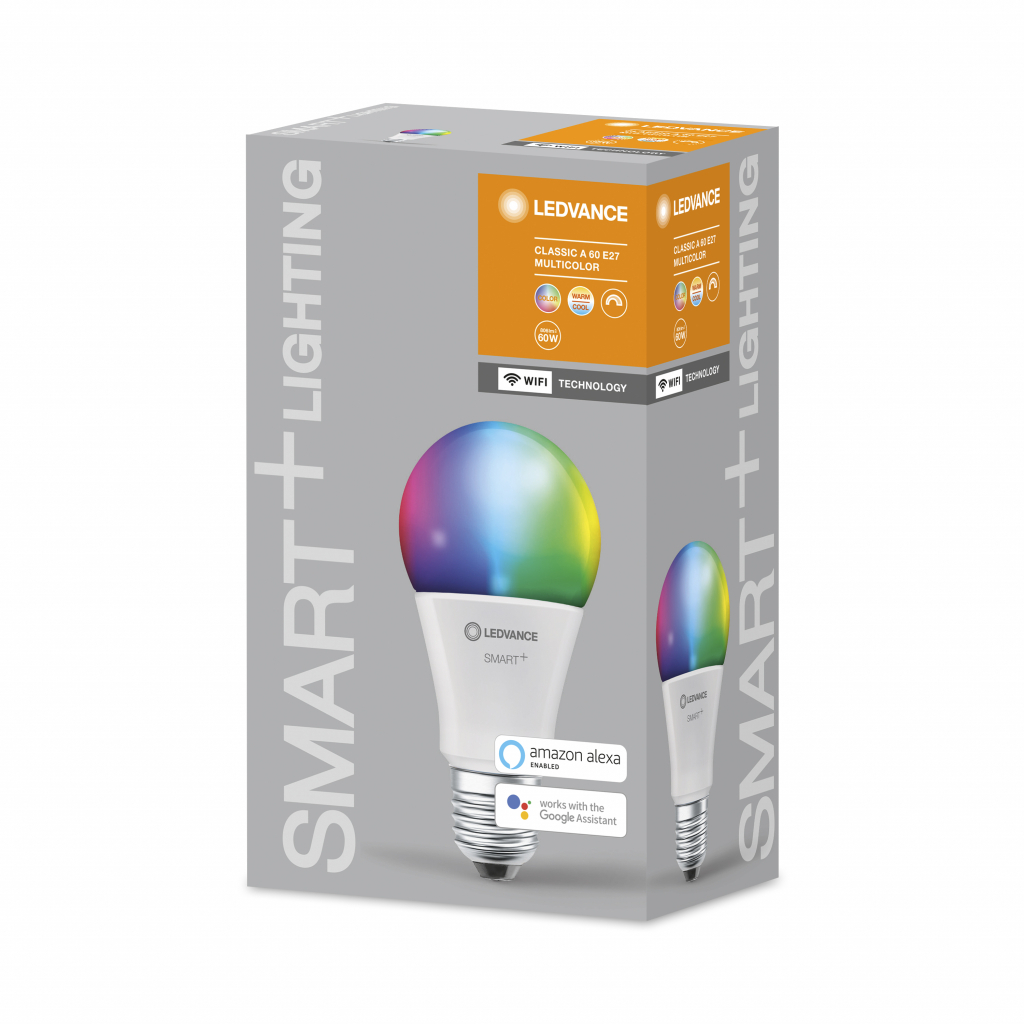 Розумна лампочка Osram LEDSMART+ WiFi A60 9W (806Lm) 2700-6500K + RGB E27 (4058075485396) зображення 7