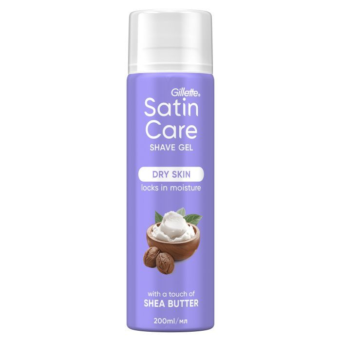 Гель для бритья Satin Care Shea Butter Silk Для сухой кожи 200 мл (7702018012466)