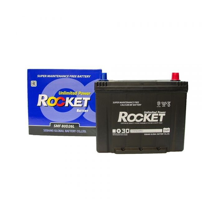 Аккумулятор автомобильный ROCKET 70Ah (SMF 80D26L)