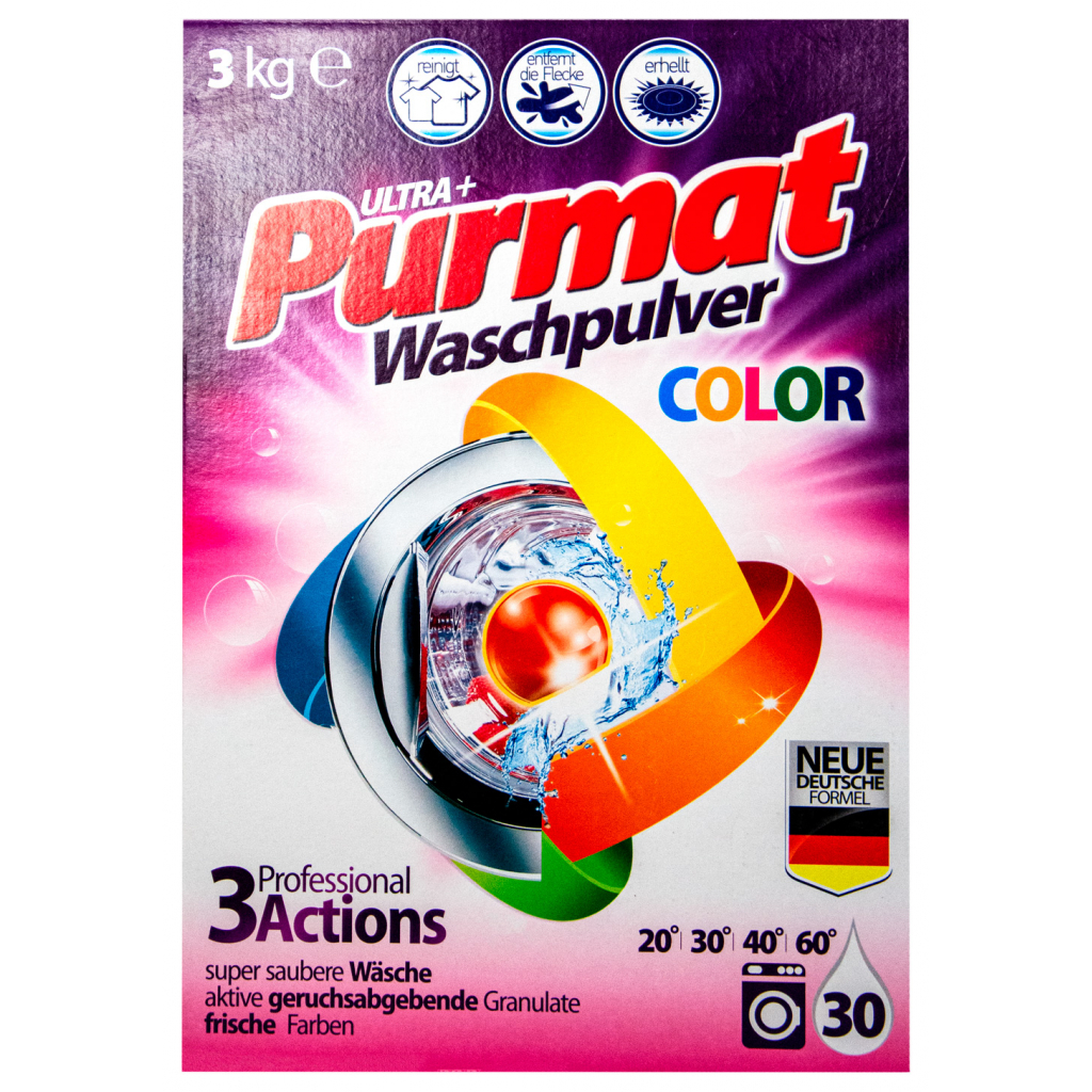 Стиральный порошок Purmat Color 3 кг (4260418932232)