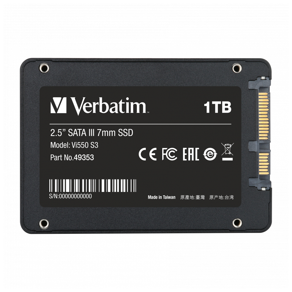 Накопитель SSD 2.5" 1TB Verbatim (49353) изображение 5