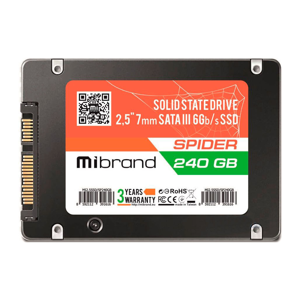 Накопитель SSD 2.5" 480GB Mibrand (MI2.5SSD/SP480GB)