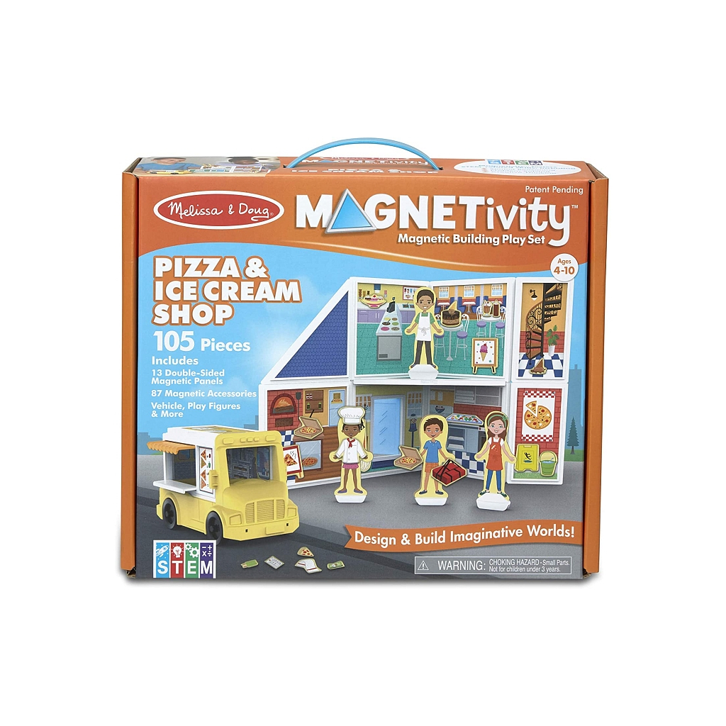 Ігровий набір Melissa&Doug магнітний Магазин піци та морозива (MD30658)