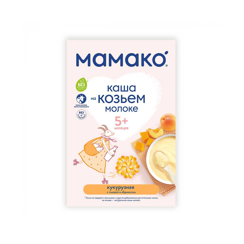 Детская каша MAMAKO кукурузная на козьем молоке 200 г (4607088795840) изображение 4