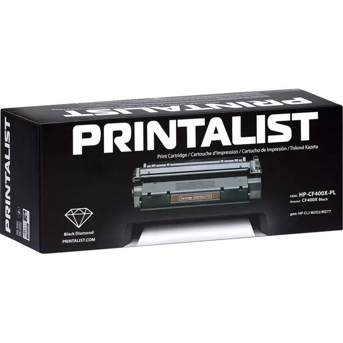 Картридж Printalist HP LJ M252/M277/ CF400X Black (HP-CF400X-PL) зображення 2