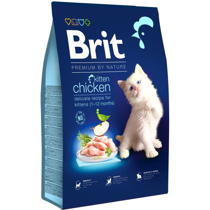 Сухой корм для кошек Brit Premium by Nature Cat Kitten 8 кг (8595602553198)
