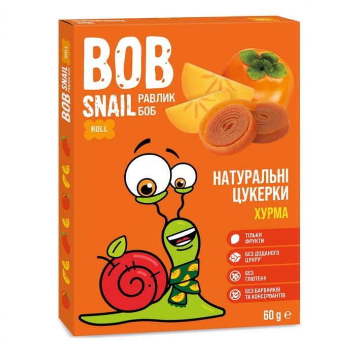 Конфета Bob Snail Улитка Боб Хурма, 60 г (4820219341536)