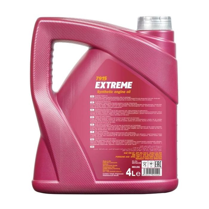 Моторное масло Mannol EXTREME 5л 5W-40 (MN7915-5) изображение 2