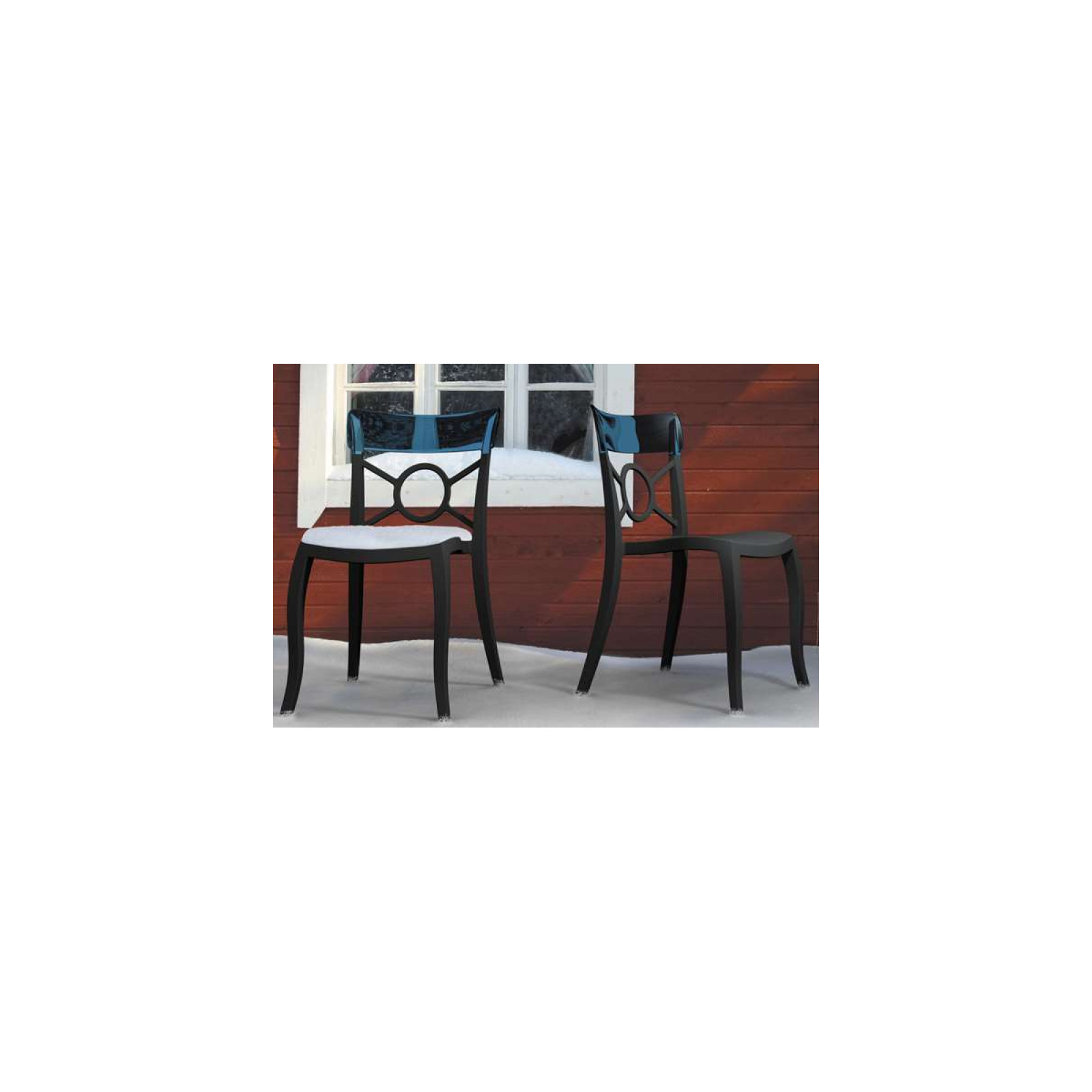 Кухонный стул PAPATYA o-pera-s сиденье черное, верх сплошно черный (2234) изображение 3