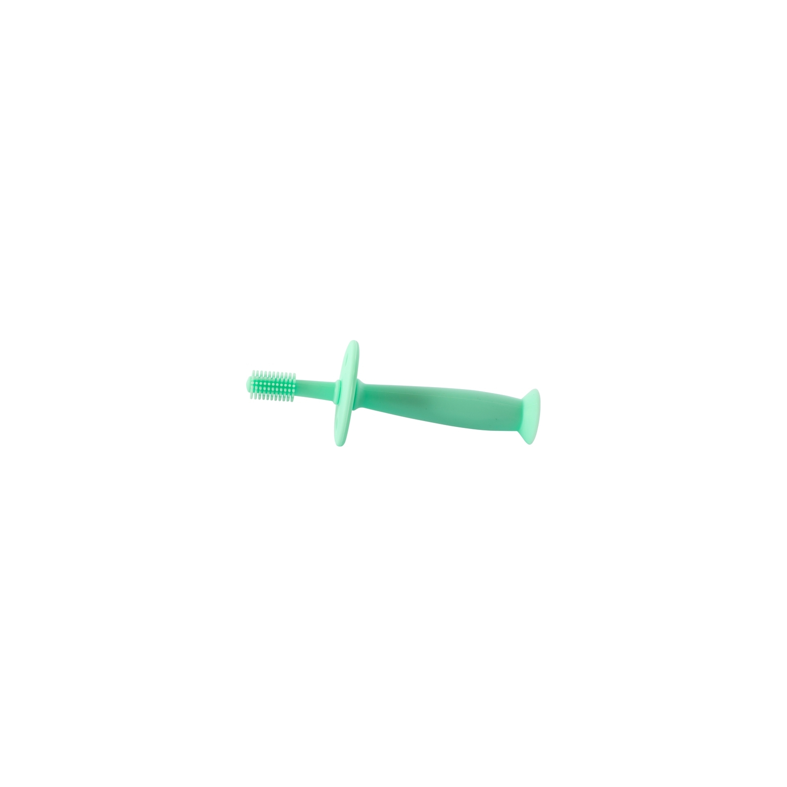 Детская зубная щетка Baby Team на присоске силиконовая, ментолова (7205) изображение 3