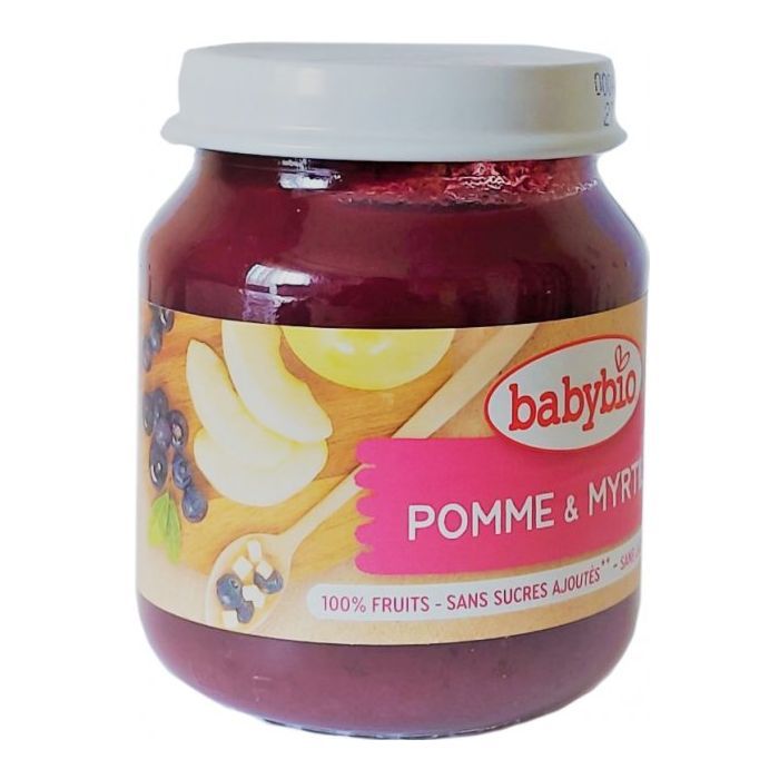 Детское пюре BabyBio органическое из яблока и черники 130 г (3288131500744) изображение 2