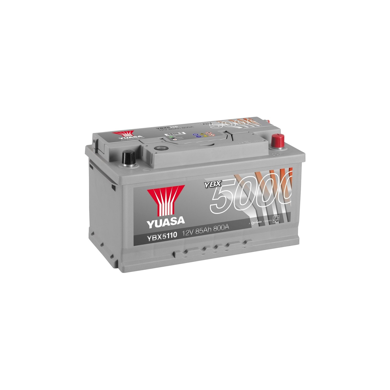 Аккумулятор автомобильный Yuasa 12V 85Ah Silver High Performance Battery (YBX5110)