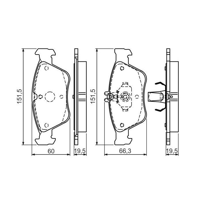 Гальмівні колодки Bosch 0 986 494 002 зображення 3