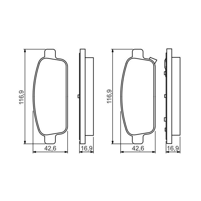 Гальмівні колодки Bosch 0 986 495 259 зображення 2