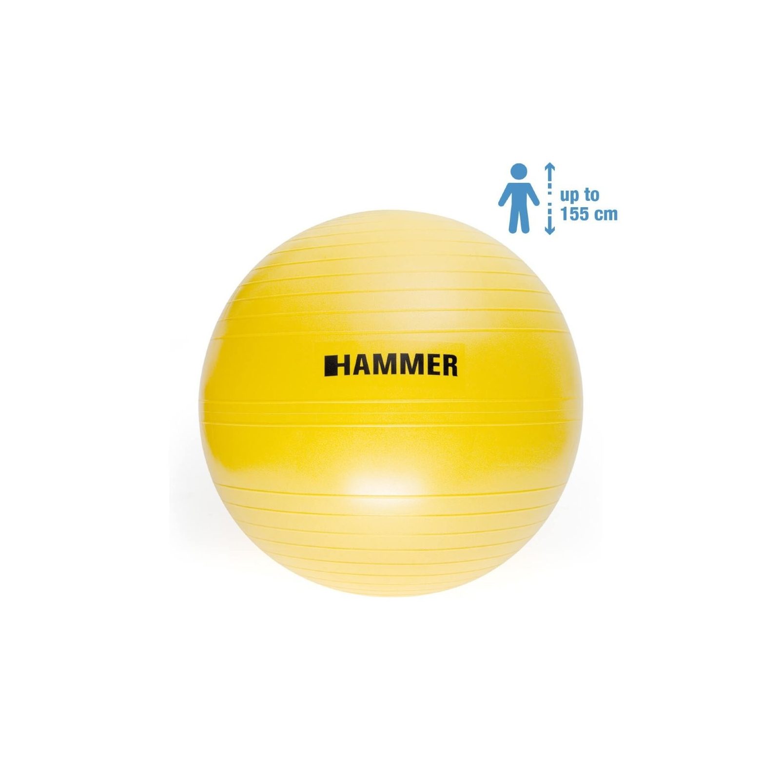 М'яч для фітнесу Hammer Gymnastics Ball 55 cm Anti-Burst System (66406)